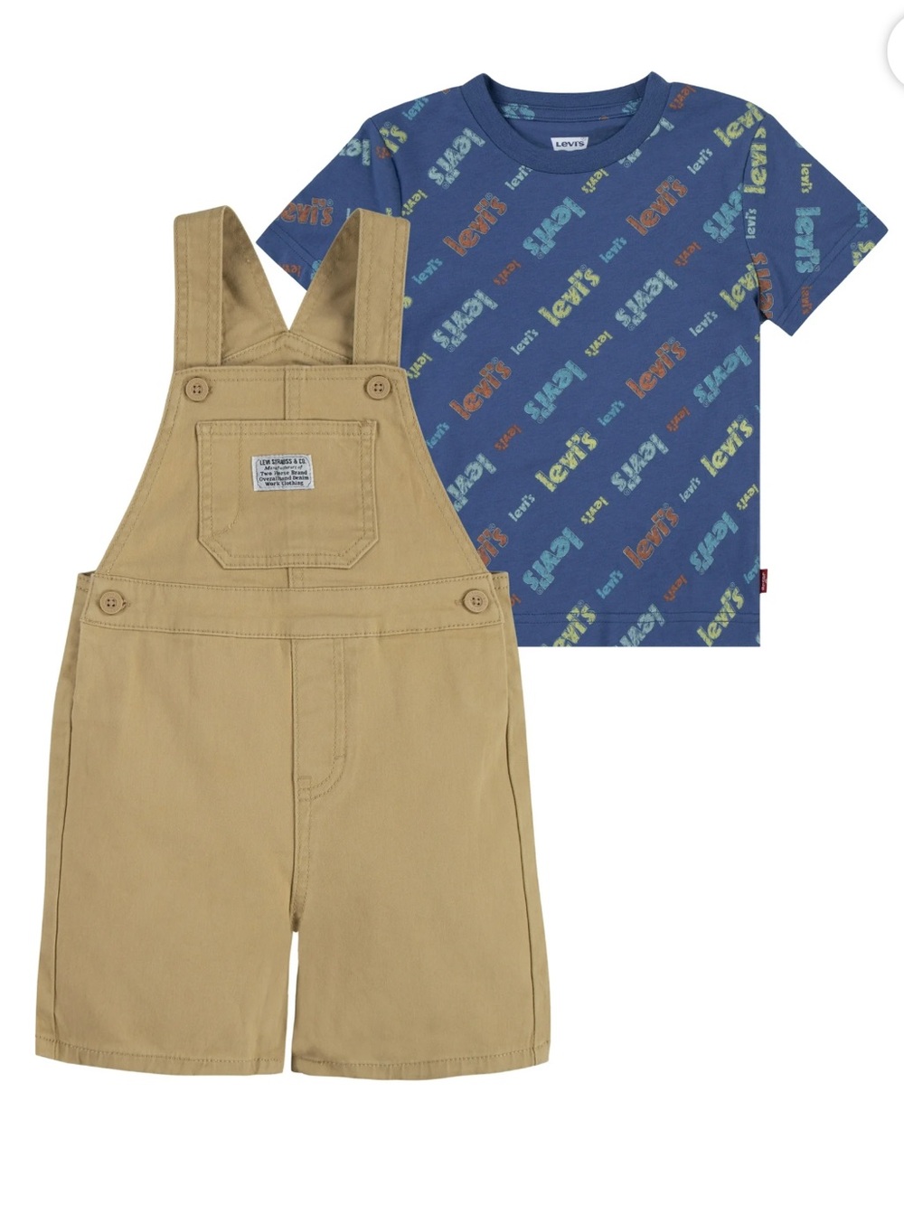 Levi's Toddler Boys Poster Logo Shortall Set 4T
